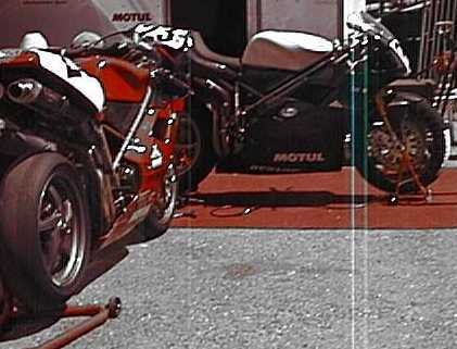 Yellow Ducati